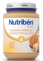 Manzana, Naranja y Plátano con Galletas 200gr